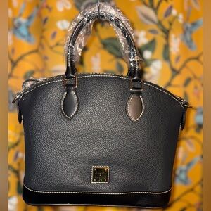 New Dooney and Bourke Darcy Satchel Black Handbag